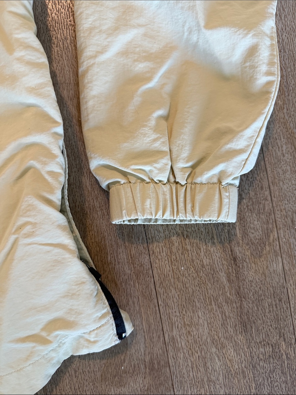 RARR Beige Anorak Pullover Jacket with White Sleeve Accent Sz. M - Picture 10 of 14